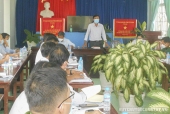 Buổi làm việc của Ban chỉ đạo xây dựng nông thôn mới huyện tại xã Thành Công