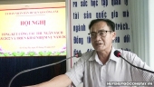 Ông Lê Văn Nê, UVBTV.HU - Phó Chủ tịch Ủy ban nhân dân huyện Gò Công Tây phát biểu chỉ đạo hội nghị