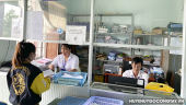 Bộ phận tiếp nhận và trả kết quả hồ sơ một cửa tại UBND xã Thành Công.