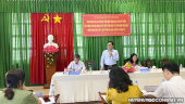 Huyện Gò Công Tây: Tiếp đoàn công tác Ban Chỉ đạo thực hiện chính sách và phát triển đối tượng tham gia BHXH, BHYT tỉnh Tiền Giang