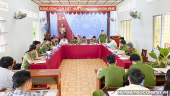 Xã Vĩnh Hựu: Tiếp Tổ thẩm định của Công an tỉnh Tiền Giang đến kiểm tra đánh giá về tiêu chí An ninh trật tự trong xây dựng nông thôn mới nâng cao