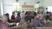Trung tâm Dịch vụ Nông nghiệp huyện Gò Công Tây: Tuyên truyền về phòng chống dịch bệnh cho đàn gia súc, gia cầm tại xã Bình Nhì