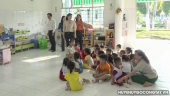 Lãnh đạo Phòng Giáo dục - Đào tạo huyện thăm các lớp học ngày đầu trẻ trở lại lớp sau kỳ nghỉ Tết Nguyên đán.