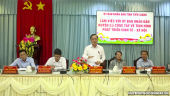 Đồng chí Nguyễn Văn Vĩnh - Phó Bí thư Tỉnh ủy, Chủ tịch Ủy ban nhân dân tỉnh phát biểu chỉ đạo.