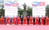 Lễ khánh thành tượng đài V.I Lênin tại TP.Vinh (Nghệ An) ngày 16/4/2024.