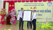 Trường Trung học cơ sở Nguyễn Văn Thiều đón nhận Bằng công nhận Trường đạt chuẩn Quốc gia mức độ 2 và đạt kiểm định chất lượng giáo dục Cấp độ 3