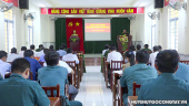 Huyện Gò Công Tây: Hội nghị Đảng ủy Quân sự huyện 6 tháng đầu năm 2024