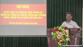 Đ/c Huỳnh Thanh Bình - Phó Bí thư, Chủ tịch UBND huyện phát biểu chỉ đạo tại hội nghị.