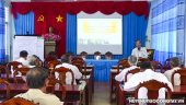 Huyện Gò Công Tây: Tập huấn Quy trình kỹ thuật sản xuất lúa chất lượng cao thuộc Đề án 1 triệu hecta lúa chất lượng cao
