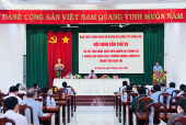 Huyện ủy Gò Công Tây: Sơ kết tình hình thực hiện nhiệm vụ chính trị 6 tháng đầu năm 2025; định hướng một số nhiệm vụ trọng tâm trong thời gian tới