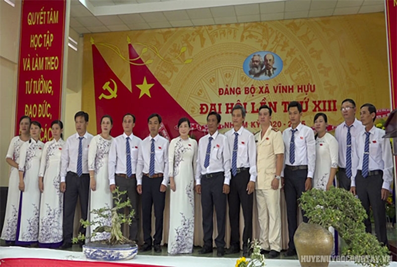 Ban Chấp hành Đảng bộ xã Vĩnh Hựu nhiệm kỳ 2020 - 2025