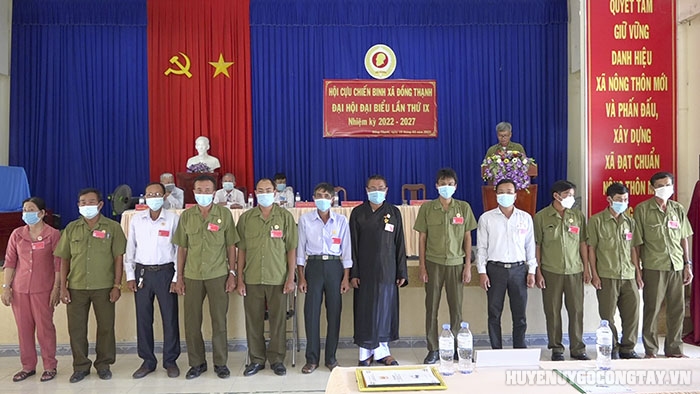 Ban Chấp hành Hội Cựu Chiến binh xã Đồng Thạnh nhiệm kỳ 2022-2027