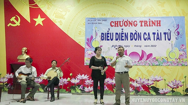 Bểu diễn Đờn ca tài tử tháng 4 năm 2022 tại xã Bình Nhì