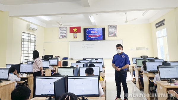 Thi khối tiểu học tại trường THCS Nguyễn Đắc Thắng