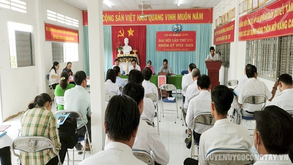 Đại hội chi bộ ấp Bình Hưng, xã Thành Công nhiệm kỳ 2022-2025