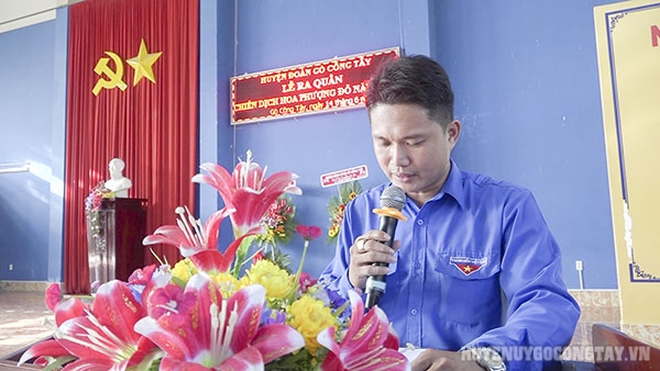 Đ/c Huỳnh Thanh Triều phát động Lễ ra quân Chiến dịch Hoa Phượng đỏ
