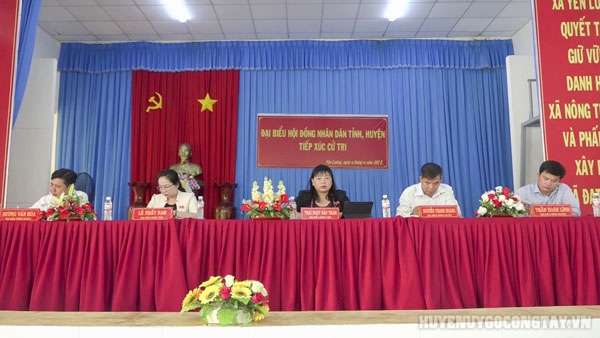 Đại biểu Hội đồng nhân dân tỉnh, huyện tiếp xúc cử tri 02 xã Yên Luông và Thạnh