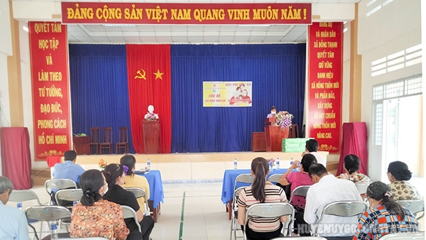 Buổi họp mặt nhân ngày Gia đình Việt Nam 28 tháng 6 tại xã Đồng Thạnh