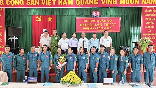 Đại hội Chi bộ Quân sự xã Long Bình lần thứ XI nhiệm kỳ 2022-2025