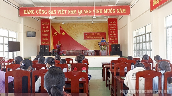 Hội nghị tuyên truyền chủ quyền biển, đảo biên giới cho thanh thiếu nhi tại xã Vĩnh Hựu