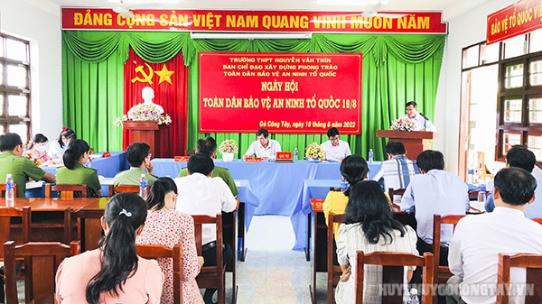 Ngày hội Toàn dân bảo vệ an ninh Tổ quốc tại Trường THPT Nguyễn Văn Thìn