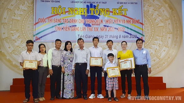 Huyện Gò Công Tây đoạt 04 giải thưởng tại cuộc thi Sáng tạo thanh thiếu niên và nhi đồng tỉnh Tiền Giang lần thứ XIV