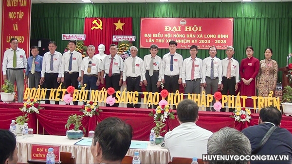 Ban Chấp hành Hội Nông dân xã Long Bình nhiệm kỳ 2023-2028 ra mắt đại hội