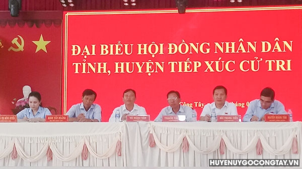 Đại biểu HĐND tỉnh, huyện Gò Công Tây tiếp xúc cử tri tại Thị trấn Vĩnh Bình