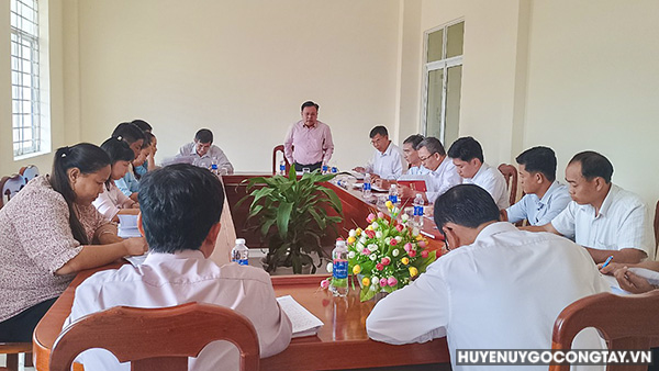 Tổ kiểm tra Huyện ủy kiểm tra công tác phòng, chống tham nhũng tiêu cực năm 2022 tại Đảng bộ xã Đồng Thạnh
