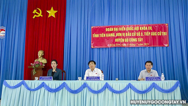 Đoàn đại biểu Quốc hội tỉnh Tiền Giang Đơn vị bầu cử số 3