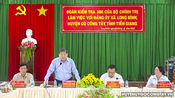 Đ/c Nguyễn Duy Bắc - Phó Giám đốc Thường trực Học viện Chính trị quốc gia Hồ Chí Minh, Phó Trưởng Đoàn kiểm tra phát biểu chỉ đạo hội nghị.