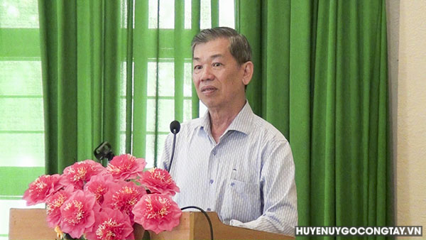 Ông Nguyễn Văn Mẫn - Giám đốc Sở Nông nghiệp và Phát triển nông thôn phát biểu tại hội nghị.