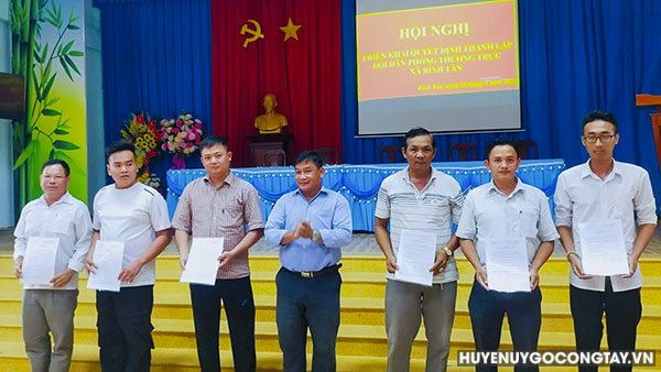 Xã Bình Tân: Hội nghị triển khai quyết định thành lập Đội Dân phòng thường trực xã năm 2023