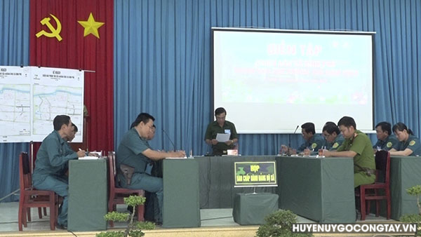Xã Bình Phú, huyện Gò Công Tây tổ chức diễn tập chiến đấu khu vực phòng thủ năm 2023