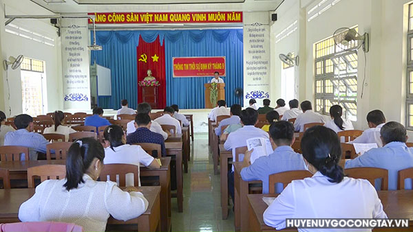 Ban Tuyên giáo Huyện ủy Gò Công Tây tổ chức hội nghị thông tin thời sự định kỳ tháng 9 năm 2023