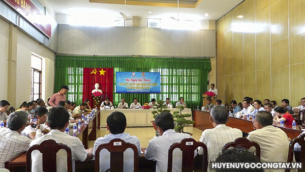 Huyện Gò Công Tây: tổ chức hội nghị đối thoại lãnh đạo UBND huyện với Nông dân năm 2023