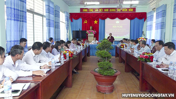 Ủy ban Mặt trận Tổ quốc Việt Nam tỉnh Tiền Giang tổ chức hội nghị sơ kết công tác quý III năm 2023 và đề ra nhiệm vụ những tháng còn lại năm 2023 tại huyện Gò Công Tây