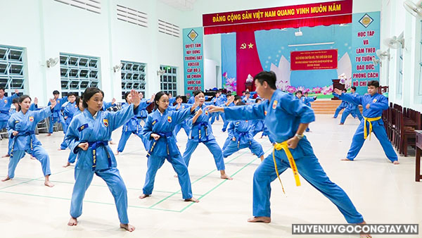 Huyện Gò Công Tây phát triển mạnh phong trào luyện tập võ Vovinam