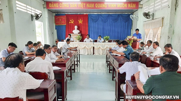 Xã Bình Phú tổ chức hội nghị sơ kết công tác Diễn tập chiến đấu phòng thủ năm 2023