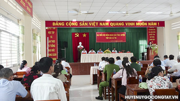 Huyện Gò Công Tây: Đại biểu Hội đồng nhân dân tỉnh, huyện tiếp xúc cử tri 02 xã Long Bình và Bình Tân