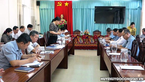 Huyện Gò Công Tây: hội nghị lấy ý kiến xét công nhận xã Vĩnh Hựu đạt chuẩn xã Nông thôn mới nâng cao năm 2023