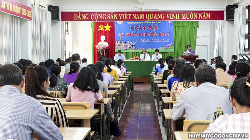 Ngày Hội Toàn dân bảo vệ an ninh Tổ quốc tại trường THPT Vĩnh Bình.