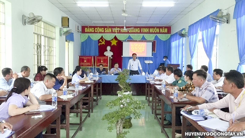 Ban Chỉ đạo xây dựng nông thôn mới huyện Gò Công Tây kiểm tra tiến độ xây dựng nông thôn mới kiểu mẫu xã Thành Công năm 2024