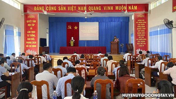 Đảng ủy Thị trấn Vĩnh Bình tổ chức hội nghị sơ kết thực hiện nhiệm vụ chính trị 9 tháng đầu năm 2024