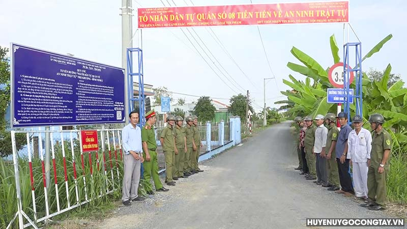 Mô hình Người dân tự quản ANTT tại xã Bình Phú huyện Gò Công Tây.