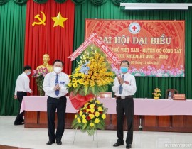 Đại hội Đại biểu Hội Chữ thập đỏ Việt Nam huyện Gò Công Tây lần thứ VIII, nhiệm kỳ 2021 - 2026