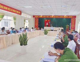 Hội nghị Củng cố, nâng chất tổ chức cơ sở đảng năm 2021 - ĐU xã Long Bình
