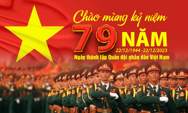 Gò Công Tây tuyên truyền kỷ niệm 79 năm Ngày Thành lập Quân đội Nhân Dân Việt Nam (22/12/1944 -22/12/2023)