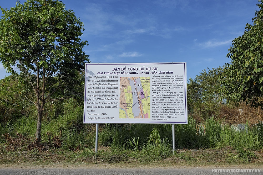 Một số thông tin về việc thực hiện chủ trương giải tỏa di dời nghĩa địa thị trấn Vĩnh Bình, huyện Gò Công Tây